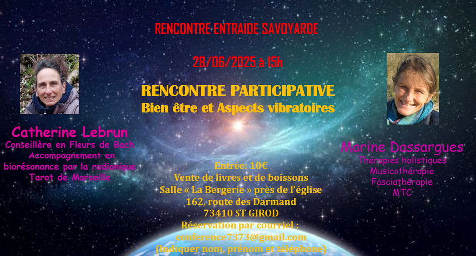 Bien-Être et aspect vibratoire, rencontre participative
